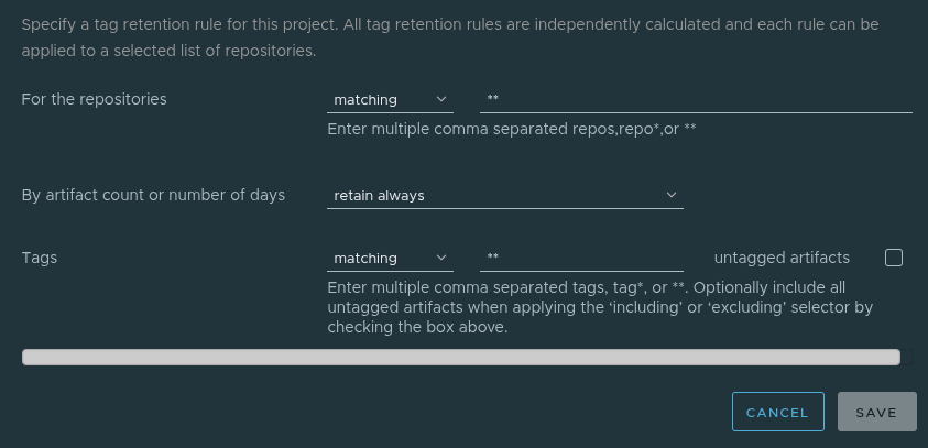 Image showing how to setup this policy